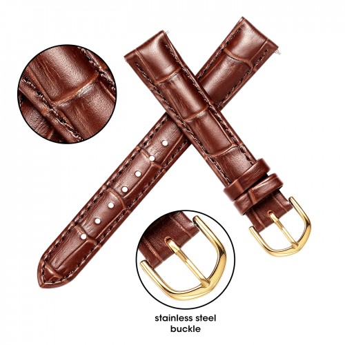Women's Leather Calfskin Watch Band Replacement