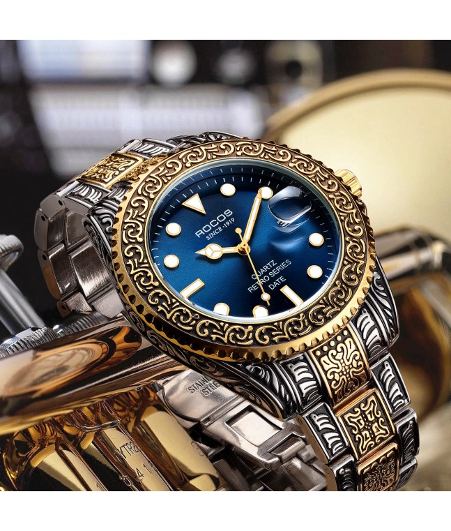 R0406 Men's Vintage Luminous Wristwatch